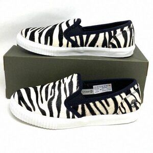 Timberland BX2 WOMEN SKYLA BAY SLIP ON ZEBRA LEATHER Black BX2 0A2GW6 TB White